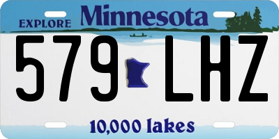 MN license plate 579LHZ