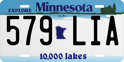 MN license plate 579LIA