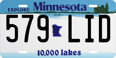 MN license plate 579LID
