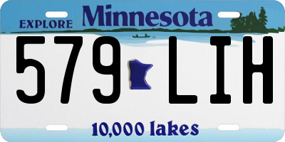 MN license plate 579LIH