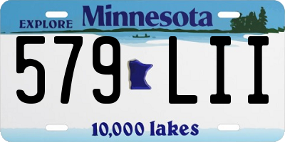 MN license plate 579LII
