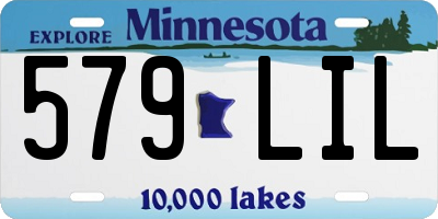MN license plate 579LIL