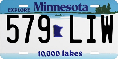 MN license plate 579LIW