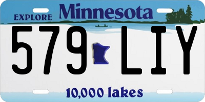 MN license plate 579LIY