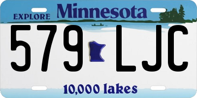 MN license plate 579LJC