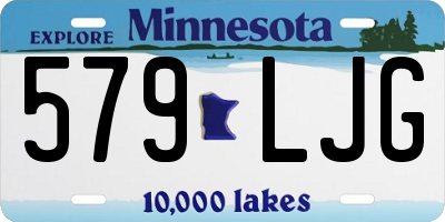 MN license plate 579LJG