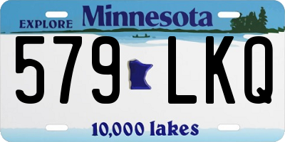 MN license plate 579LKQ