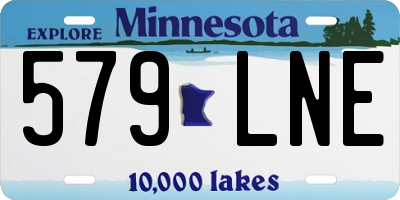 MN license plate 579LNE