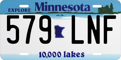 MN license plate 579LNF