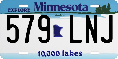 MN license plate 579LNJ