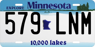 MN license plate 579LNM