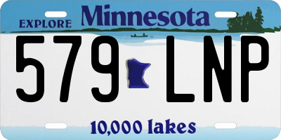 MN license plate 579LNP