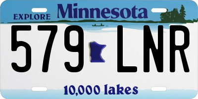 MN license plate 579LNR