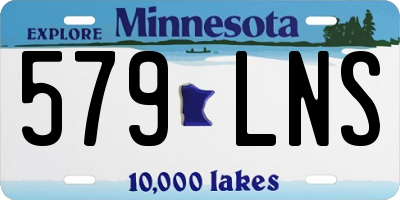 MN license plate 579LNS