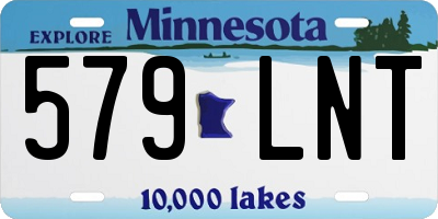 MN license plate 579LNT