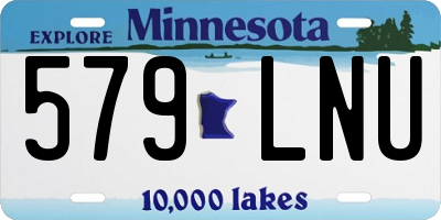 MN license plate 579LNU