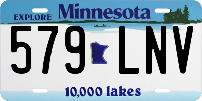 MN license plate 579LNV