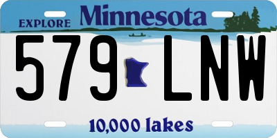 MN license plate 579LNW