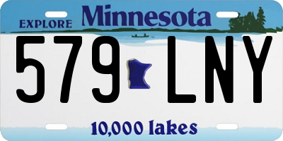 MN license plate 579LNY