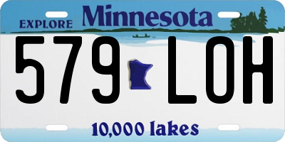 MN license plate 579LOH