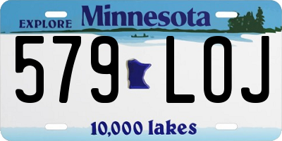 MN license plate 579LOJ