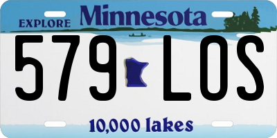 MN license plate 579LOS