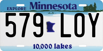 MN license plate 579LOY