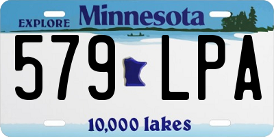 MN license plate 579LPA