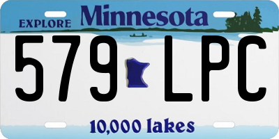 MN license plate 579LPC