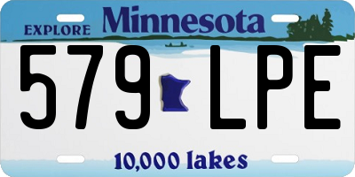 MN license plate 579LPE