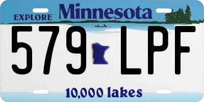 MN license plate 579LPF