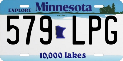 MN license plate 579LPG