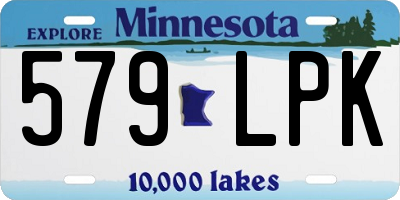 MN license plate 579LPK