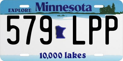 MN license plate 579LPP