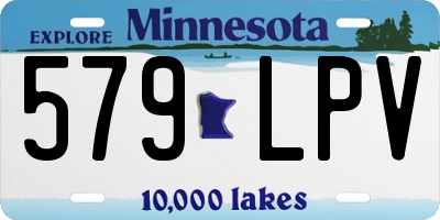 MN license plate 579LPV