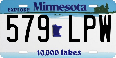 MN license plate 579LPW