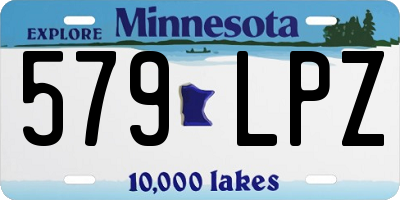 MN license plate 579LPZ