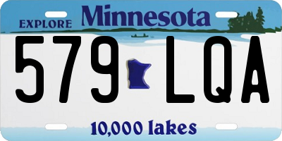 MN license plate 579LQA