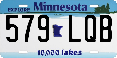MN license plate 579LQB