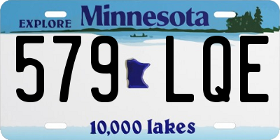 MN license plate 579LQE
