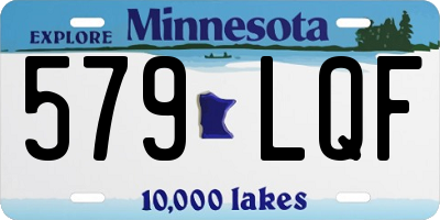 MN license plate 579LQF