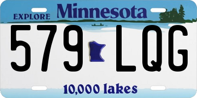 MN license plate 579LQG