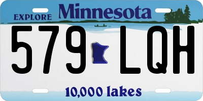 MN license plate 579LQH
