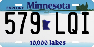 MN license plate 579LQI