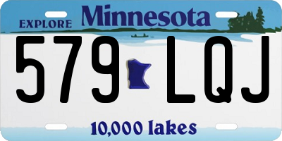 MN license plate 579LQJ