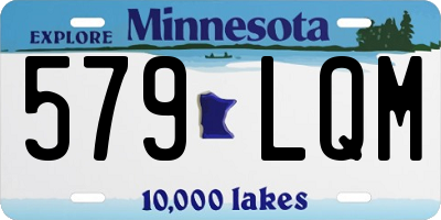 MN license plate 579LQM