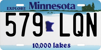 MN license plate 579LQN