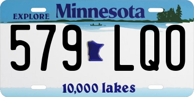 MN license plate 579LQO