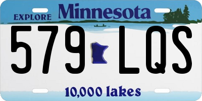 MN license plate 579LQS