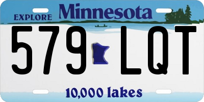 MN license plate 579LQT